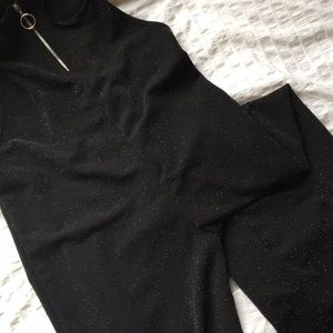 sparkly black romper